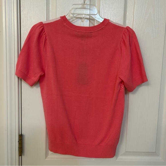 Tommy Hilfiger Short Sleeve Sweater Top in Pink Gradient Size XS - Picture 3 of 6